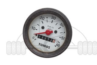 Km teller tomos a35 elestart 60mm wit 2eh