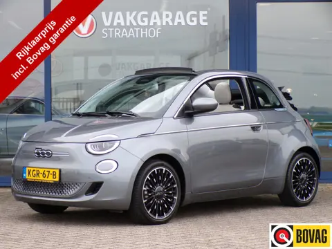 Fiat 500C La Prima 42 kWh, SOH 94% / Carplay + Android Auto / Sensoren + Camera / Keyless / Full LED