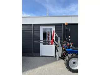 KS Hoog-hefsysteem hefmast palletvork schepbak balenprikker minitractor compacttractor mini compact 