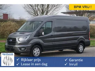 Ford Transit 350L L3H2 Limited AUT-8 165PK BPM VRIJ Navi, Adap. Cruise, 360° Cam, Trekhaak!! NR. 225