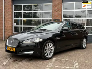 Jaguar XF Sportbrake 2.2D, leder, navi, camera, afn trekhaak, Clima, NL auto