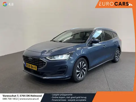Ford Focus Wagon 1.0 EcoBoost 155pk Aut. Hybrid Titanium X Airco ECC Trekhaak Navi Carplay PDC VA+Ca