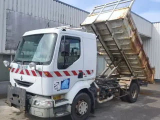Renault Midlum 180 , Tipper , Manual , Spring Suspension , French Truck