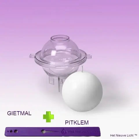 Kaarsenmal - Bol Ø 65mm 2 delige mal