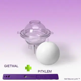 Kaarsenmal - Bol Ø 65mm 2 delige mal