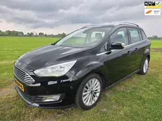 Ford Grand C-Max 1.0 Titanium|1ste eigenaar|Dealer onderhouden|NL-auto|Bluetooth|Navigatie|