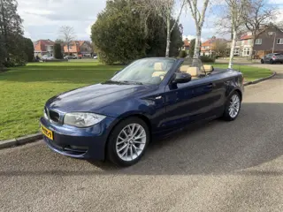 BMW 1 Serie Cabrio 118i Executive Airco, Leer, goed onderhouden
