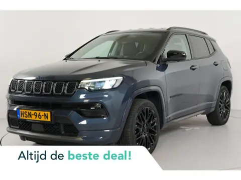 Jeep Compass 4xe 240pk PHEV Electric S | Trekhaak | Leer | 19" | Stl. verw. | Elek. verst. stl. | 36