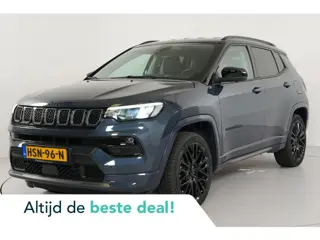 Jeep Compass 4xe 240pk PHEV Electric S | Trekhaak | Leer | 19" | Stl. verw. | Elek. verst. stl. | 36