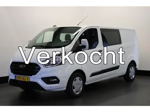 Ford Transit Custom 2.0 TDCI 130PK L2 Dubbele Cabine EURO 6 - Airco - Navi - Cruise - Trekhaak - € 1