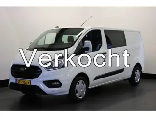 Ford Transit Custom 2.0 TDCI 130PK L2 Dubbele Cabine EURO 6 - Airco - Navi - Cruise - Trekhaak - € 1