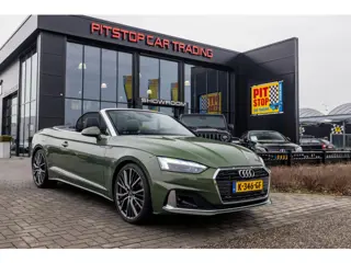 Audi A5 Cabriolet 40 TFSI S-Line, Massage, Matrix, Districtgroen metallic!