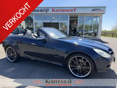 Mercedes SLK 200 Kompressor Zeer nette auto,met navi,Airco cruise-control,  19" Sp Velgen, enz!!