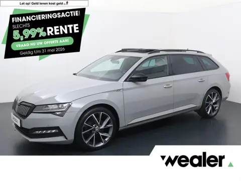 Skoda Superb Combi 1.4 TSI iV Sportline Business | 218 PK | SoH 94% | Panoramadak | Matrix LED kopla