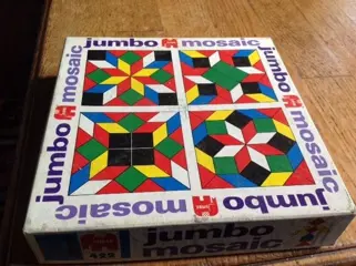 Houten mozaïek set, voor uren speelplezier