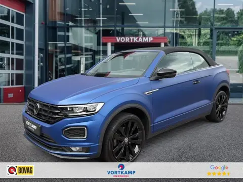VOLKSWAGEN T-ROC CABRIO 1.5 TSI R-LINE EDITION BLUE MAT TREKHAAK/LEDER/CAMERA/ACC/BEATS/STOEL+STUURVERW