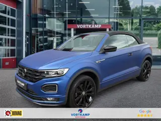 VOLKSWAGEN T-ROC CABRIO 1.5 TSI R-LINE EDITION BLUE MAT TREKHAAK/LEDER/CAMERA/ACC/BEATS/STOEL+STUURVERW