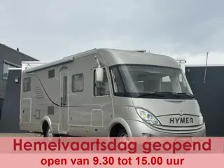 Hymer S 790 150 pk zeer luxe uitvoering Fransbed+hefbed xxl koelkast oven luifel leder airco camera 