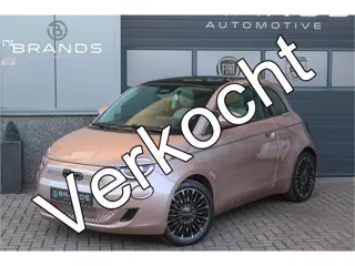 Fiat 500E 3+1 La Prima 42 kWh Rose Panodak Stoelverwarming Garantie