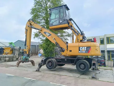 Cat M 318 MH overslagkraan waste handler umslagbagger