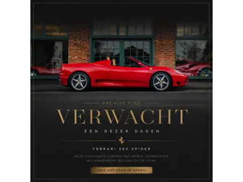 Ferrari 360 3.6 V8 Spider F1 Perfect onderhouden 64.000 km!!