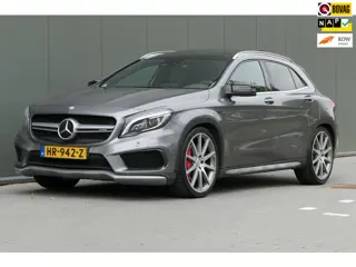 Mercedes-Benz GLA-klasse AMG 45 4MATIC Pano Schaalstoelen NAP Drivers package Distr+ Memory harman k