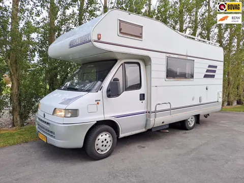 Fiat 230 HYMER C594 ALKOOF NETTE RUIME CAMPER