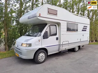 Fiat 230 HYMER C594 ALKOOF NETTE RUIME CAMPER