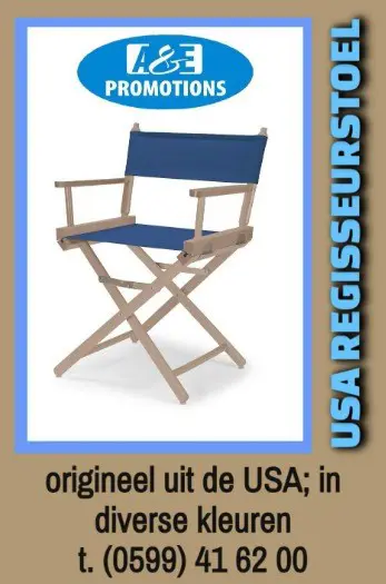 Verhuur USA artikelen filmregisseurstoel
