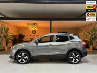 Nissan Qashqai 1.2 Tekna Garantie Pano 360 Camera StoelVW Cruise Navi Keyless Lane ASS Clima Led Rij