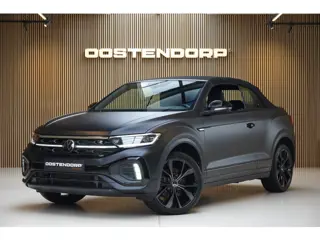 Volkswagen T-Roc Cabrio 1.5TSI/150pk R-Line Edition Black (One/999) MATZWART|2024|Leder|Trekhaak|Nav