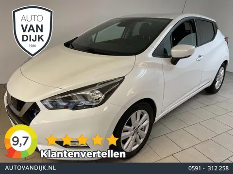 Nissan Micra 1.0 IG-T N-Connecta 100PK AIRCO NAVI CRUISE PARELMOER WIT VELGEN PDC NIEUWSTAAT