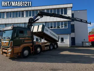 MAN TGS 35.480 8X2 KIPPER + HMF 3220-K6 REMOTE CONTROL