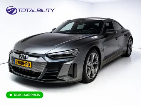 Audi e-tron GT 93 kWh | Luchtvering | Panoramadak | Daytona grijs | Leer | 20" LMV | Stoelverwarming