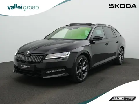 Skoda Superb 1.4 TSI iV 218 pk Sportline | Panoramadak | Trekhaak | Navigatie Columbus | Geheugensto