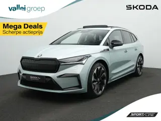 Skoda Enyaq iV 80X 265 pk Sportline | Warmtepomp | Panoramadak | Gegeugenstoel | Matrix LED | Stuur-
