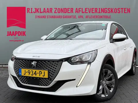 Peugeot e-208 BWJ 2020 EV Allure 136 PK Première 1 fase 50 kWh FULL LED | STOELVERW. | HALF LEDER | 