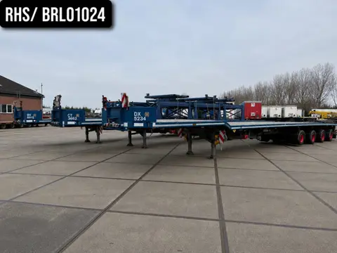Broshuis 3 X 4AOU-58/3-15, 2014, 2016 AND 2021 4 AXLE FORCED STEERING. 3 X EXTENDABLE TOTALE 53,3 M,