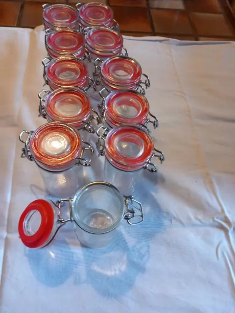 Beugelpotjes, 100ml + 200ml, nieuw