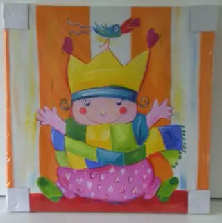 KINDER SCHILDERIJ KONING Nieuw