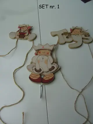 KINDERKAMER 3 DLG SET, KAPSTOK, TOYS, HANGER SET NR-1