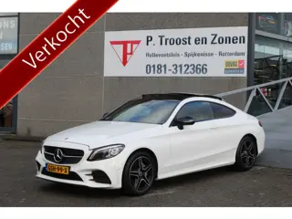 Mercedes-Benz C-Klasse Coupé 200 AMG Line Night Edition NIEUW MODEL Automaat Panoramadak/Sfeerverlic
