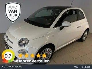 Fiat 500 0.9 TwinAir Lounge 80PK AIRCO PANO NAVI LEER BLUETOOTH VELGEN ZEER NETTE AUTO