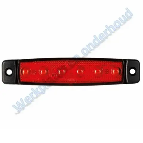 Led markeringslamp Rood 24V
