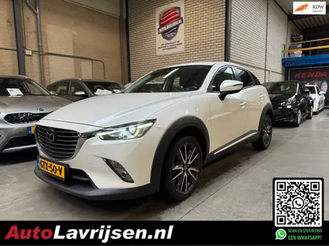 Mazda CX-3 2.0 SkyActiv-G 120 TS BOM VOL OPTIES PARELMOER NAVI/CAMERA CRUISE 18 INCH ZWART LEDER BOS