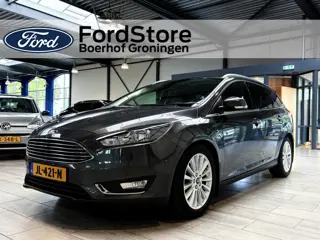 Ford FOCUS Wagon EcoBoost 125 pk Titanium | Trekhaak | Voorruitverw. | Navi | Clima | Cruise | 17" |