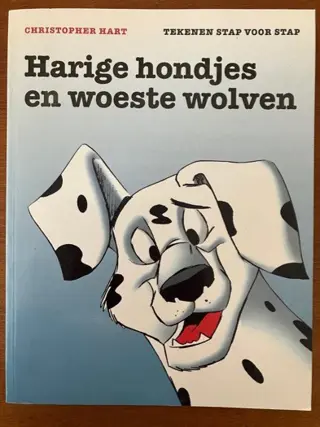 Harige hondjes en woeste wolven tekenen stap voor stap