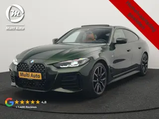 BMW 4 Serie Coupé 430i M Sport 245pk Dealer O.H Sanremo Green | Panodak | Lederen Competition Stoele