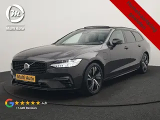 Volvo V90 T6 AWD Ultimate Dark PHEV 350pk Dealer O.H. | Panodak | Head Up | 360 Camera | Adaptive Cr
