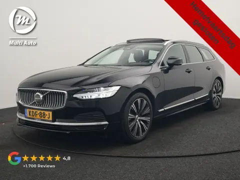 Volvo V90 T6 AWD Ultimate Bright PHEV 350pk LONG RANGE | Panodak | Adaptive Cruise | Camera | Harman